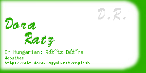 dora ratz business card